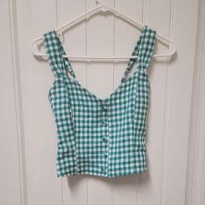 Gingham Button Font Top
